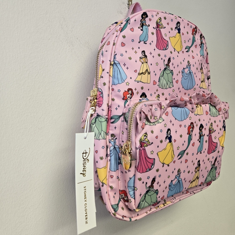 Stoney Clover Lane Disney Princess Never Stop Dreaming Mini Backpack Pink - Picture 3 of 11